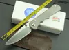 무료 배송 8 "새로운 Chris Reeve CNC D2 블레이드 Sebenza 25 스타일 전체 TC4 티타늄 핸들 접이식 나이프 DF16