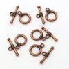 Bracciale ad anello liscio Toggles Chiusure Argento tibetano/bronzo Componenti per gioielli Componenti per collana e bracciali fai da te L830 11X15mm