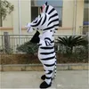 Madagaskar Zebra Mascot Cartoon Animal Mascot Kostymer Halloween Kostym Fancy Dress Vuxen Storlek Hög kvalitet Gratis Frakt