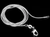 Catena a serpente da 1,2 mm in argento sterling 925 da 100 pezzi 16