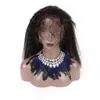 Indian Human Hair Webs Verschluss 360 Spitze Frontal mit 2 Bündeln Kinky Straight Virgin Hair Schleier mit Verschluss 3 Piefflots von L9047305