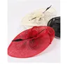 Women Kentucky Derby Hats Flower Cambric Bridal Hat Wide Brim 3 Colors Wedding Headwear Fashion Head Accessories Formal Hats