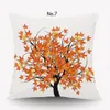 Flannel Modern minimalist pillow Four Seasons Tree Tree of Life Olive Tree Digital Printing Flannel Pillow Cushion Sofa Pillowcase