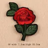 Nuovo ferro sui patch fai da te adesivo per patch ricamato per abbigliamento abbigliamento tessuto cucito camelia rose fiore fiore design