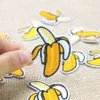 10 pezzi toppe ricamate a forma di banana divertente per abbigliamento toppe termoadesive per applicazioni di trasferimento per borse jeans cucire fai da te sul ricamo adesivo216S