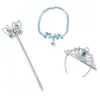 PrettyBaby Girls Cinderella аксессуары корона волшебные палочки ожерелье детские девочки рождественские наборы стразы корона бабочка палочка высокие каблуки ожерелье
