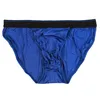 Bikini String Homme 4 Couleurs Sexy 100% Soie Naturelle Slip en Tricot Hommes Pour Taille US S M L XL XXL