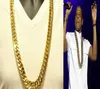Thick Chunky Chain 24k Real Solid Yellow Gold GF Necklace Men 60CM" Classics Jewelry FREE SHIPPING