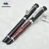 JINHAO Penna stilografica classica con pennino in metallo rosso agata e nero di alta qualità con forniture per ufficio scolastico che scrivono regali con penna a inchiostro di marca liscia