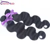 Máquina dupla de cabelo virgem da Malásia espessa mista mista de 2pcs onda corporal onda corporal Human theaves Bundles 100% Natural Hair Extensions