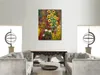 Famous Gustav Klimt Farm Garden with Sunflowers Yellow Hand Painted Oil Paintings Canvas Reproduction for Office Room Decor