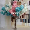 Silk Cherry 100cm/39.37" Length Artificial Flowers Encrypted Begonia 3 Layers of Petals Density Cherry Sakurafor Wedding Centerpieces