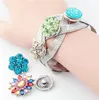 Nouvelle Mode Fil Bracelet DIY Interchangeable Croix Autour Bracelet Bracelet 18mm Snap Bracelets Bijoux En Gros 3 styles