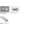 100 x 1m Sats / Lot Ultra Slim LED Aluminiumprofil och IP44 Frosted Alu Channel LED för mark- eller golvljus