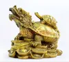 Chinese FengShui Pure Bronze Wealth Money Evil Dragon Turtle Tortoise Statue