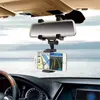 Justerbar bil GPS-backspegel Auto Mount Holder Mobiltelefonfäste Stativ för iPhone X / 8/7/6 Plus Samsung Huawei Universal Phone