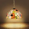 Mediterrane Sunflower Dining Room Hanglamp Tiffany Glas Restaurant Corridor Hallway Hanglampen Hallway Balconsion Hanging Lighting