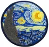 Nowy przybycie The Starry Night Van Gogh słynna sztuka haftowana łatka do ubrań łatki