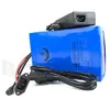 Gratis frakt Elektrisk cykelbatteri 48V 12AH Lithium Batteri PVC-fodral E-cykelbatteri för 8FUN 1200W Motor + 30A BMS 2A Laddare