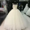 Vintage-Luxus-Hochzeitskleider, günstige Brautkleider, Illusionsausschnitt, bodenlang, echte Bilder, Frühling, Prinzessin, Ballkleid, Hochzeitskleid