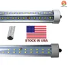 Pojedyncza szpilowa Rurka LED w kształcie 8 stóp V 72W Podwójne boki SMD 2835 LED LED RURY 8 stóp AC 85-265V UL DLC