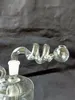 Multi-spiraal ketel glazen bongs accessoires glazen rokende pijpen kleurrijke mini multi-colors handbuizen beste lepel