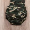 Nyaste nyfödda barnkläder Sommar ärmlös Romper Camouflage Jumpsuits Infant Bebes Passar Fashion Toddler Kids Jumpsuits Sunsuit