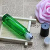 Kozmetik Silindir Cam Parfüm Rulo 10ml Mavi Kırmızı Yeşil Mor Renkler