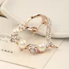 Hurtownie- Hot Kobiety Gorgeous Serce Shape Shiny Rhinestone Broszka Pin @ m23