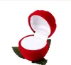 Good Beautiful and romantic Red Rose Jewelry Box Wedding Ring Gift Case Earrings Storage Display Holder G199