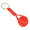 Hand-weaving monkey fist key chain bracelets Outdoor mountaineering key chains Braided rope forpet dog monkey cat