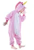 Синий и розовый единорог косплей Kigurumis дети Хэллоуин карнавал Марди Гра костюмы дети Onesie пижамы