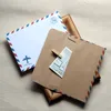 Vente en gros de cartes de vœux - Enveloppes A6 Airmail 50 Pcs / Faire-part de mariage marron sans carte postale1