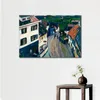 High Quality Wassily Kandinsky Paintings Murnau View from the Griesbrau Window Reproduction Canvas Art Hand Painted Home Decor