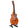 Креативный деревянный мини-инструмент, модель электрогитары, украшение, миниатюрный инструмент, гитара Toys2824057