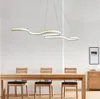 Modern Led Hanging Pendant Lights Double Glow Suspension luminaire Pendant Lamp Dining Kitchen Room High Brightness Length 1200mm