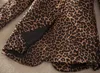 M-3xl Jacket Vintage Spring Women Plus Light Leopard Slim One Button Blazer Outwear костюм женская куртка CoA