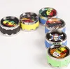 Diameter 50mm Zinklegering Drie - Laag Rookmelder Multi - Pattern Reggae Black Buitenlandse handel