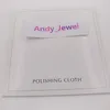 Authentic Wholesale 925 Sterling Silver Polishing Cloth Fit Pandora Style Jewelry Charms Beads Bracelets Cleaning 10X10CM packaging gift