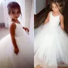 Abito da bambina in pizzo con applicazioni di spaghetti, abito da ballo, abiti carini per ragazze di fiori, bellissimi abiti formali per bambini2146