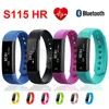 Sport Smart Band Smartband S115 115 HR Bluetooth Smartwatch Sport Wristband Braccialetto Fitness Tracker per donna Uomo 5 colori gratuiti da DHL