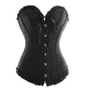 Frill Jacquard Brocade Corset wholesale Plus Size Lace up women Ribbon Floral Embroideryオーバーバストセクシーダンスブライダルコルスビスチャー最高品質