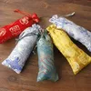 2 size Lengthen Silk brocade Gift Bag Drawstring Packaging Wooden Comb Jewelry Trinket Storage Pouch Protection Cover