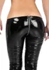 Fasion black sexy Buttocks U fork zipper  skinny women casual pants DS Acting SuperCool tights Full Length Pencil Pants