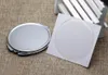 Mirror Kits de bricolaje compacto - Dia.65 mm Espejo compacto Mirror plegable de bolsillo en blanco con pegatina epoxi 5 piezas/lote