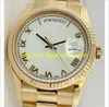 store361 novo chegam a relógios mens 36 mm 18kt ouro - creme jubileu árabe dial 118208