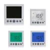 Livraison gratuite Thermostat de chauffage au sol Programme hebdomadaire de chauffage Contrôleur de température chaude Contrôle automatique Grand écran LCD avec rétro-éclairage
