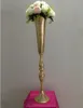 88cm height gold metal candle holder candle stand wedding centerpiece event road lead flower vase flower shelf 12 pcs/ lot