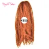 30strands / PCS 18 дюймов AFRO Kinky вьющиеся волосы наращивание волос синтетические крючкие косы Kanekalon плетеные волосы для черных женщин Marley Twist