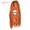 synthétique blonde crépus bouclés 18 pouces Afro crépus marley tresse extension de cheveux bouclés 100 grammes marley tressage cheveux crochet tresses cheveux bolote